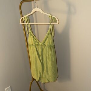 Blue Blush Lime Green Romper